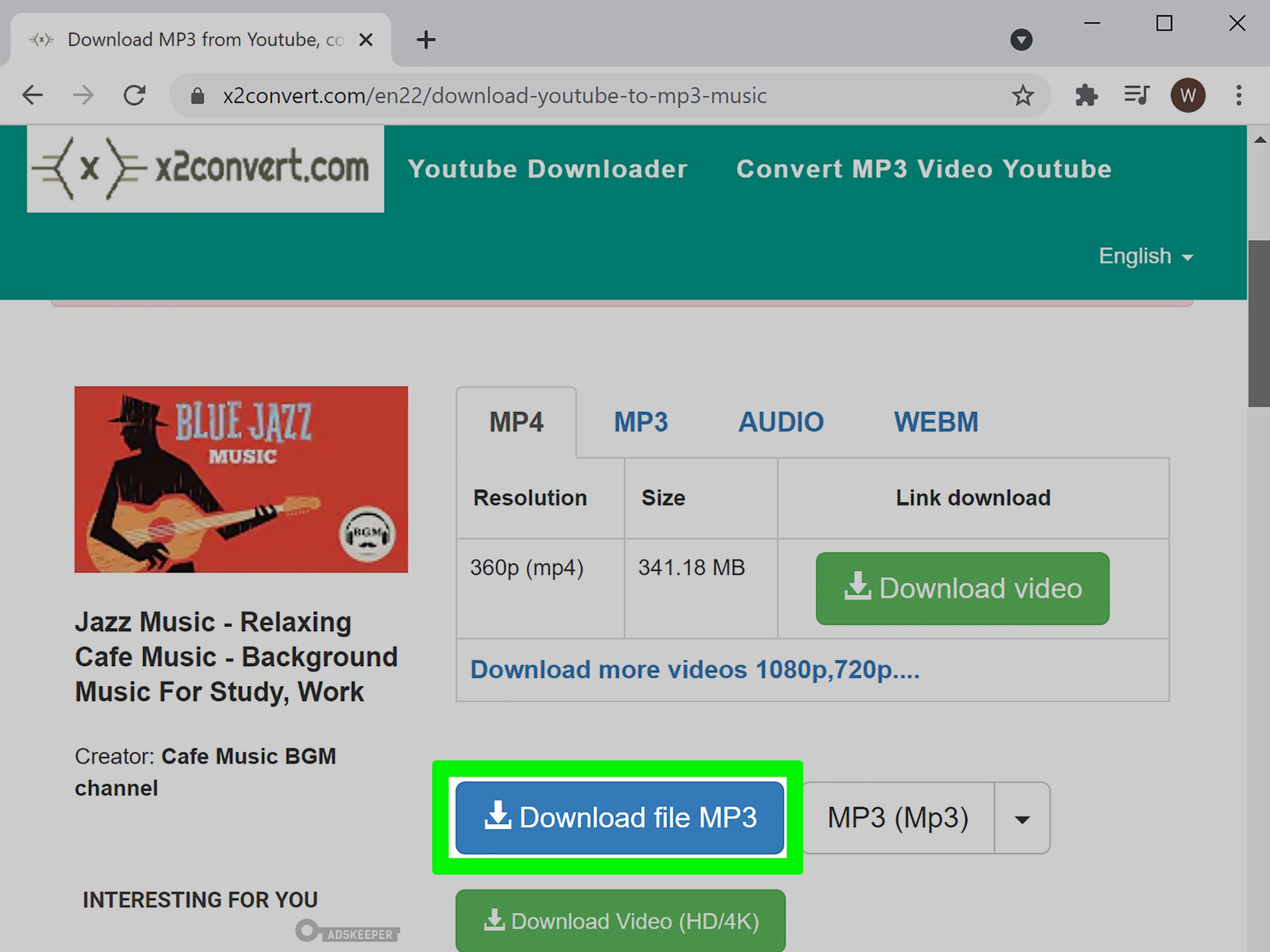 download audio youtube